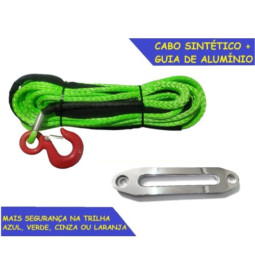 RC-SR Cabo sintético 11mm para Guincho Elétrico + Guia de Alumínio