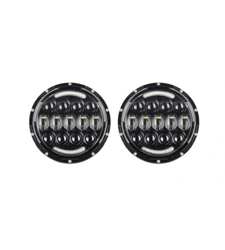 VD-46-TL: Farol De Led 7 POLEGADAS 105 Watts com Seta + suporte -  O par