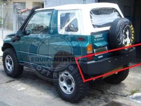 SV-09C: PARA-CHOQUE TRASEIRO P/ VITARA 2 PORTAS COM CALÇO DE CARROCERIA 3 POLEGADAS