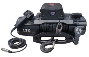 WRS-13000: GUINCHO 13000LBS / 5896kg COM CABO SINTETICO: