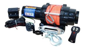 TX-4500S: GUINCHO 4500LBS / 2 Toneladas com CABO SINTÉTICO